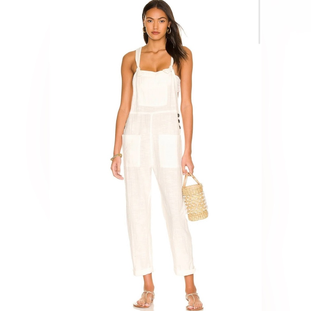 LSPACE Cali Girl Jumpsuit in Cream Large